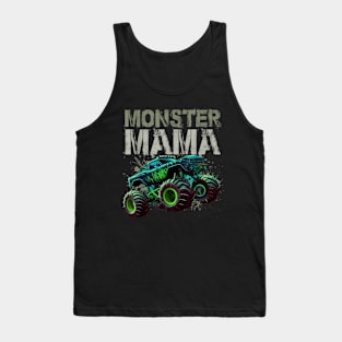 Mama Family Matching Monster Truck Lovers Tank Top